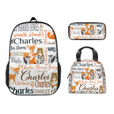 woodland animal backpacks, personalized backpacks, custom backpacks